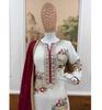 Indian Designer Embroidered Kurta Pant Dupatta Set Women Bollywood Party Wear Salwar Suit