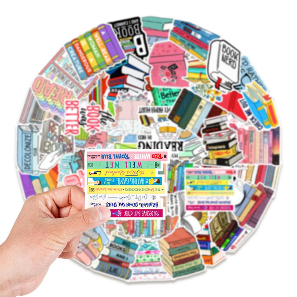 50 Reading Books Graffiti Stickers Car Suitcase Stationery Water Cup Waterproof Stickers