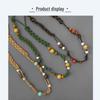 Colorful Wooden Bead Necklace by Fiona Sit - Ethnic, Woven, Long Necklace & Waist Chain