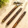 Dragon Head Walking Cane Handmade Wooden Stick Brass Handle Fantasy Gift Idea 93.98 cm