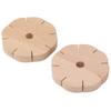2 Stück Perlenkordel-Scheibe Holz Rund DIY Armband Flechtplatte Webbrett Werkzeuge