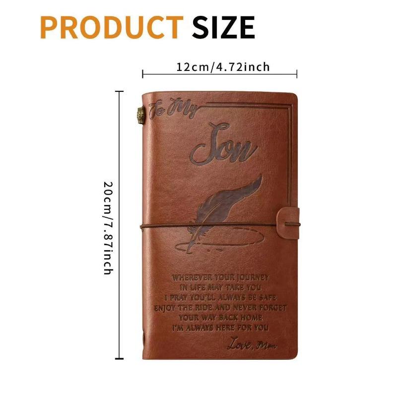 Notatnik ze skóry PU w stylu vintage Wysokiej jakości dziennik podróżny Notatnik Uroczy pamiętnik Prezenty rodzinne