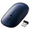 Elecom Wireless Slint 4 Presentation Mode Compatible with Windows and Navy Blue Mouse, 2.4GHz, M-TM10DBBU/EC, Thin, Quiet, Buttons, Function, Mac,