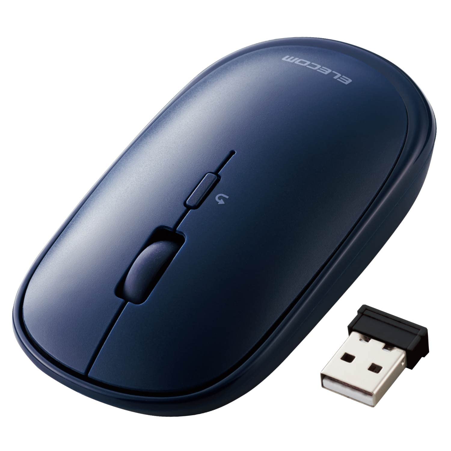 

ELECOM Wireless Slint 4 Presentation Mode Compatible with Windows and Navy Blue Mouse, 2.4GHz, M-TM10DBBU/EC, Thin, Quiet, Buttons, Function, Mac,