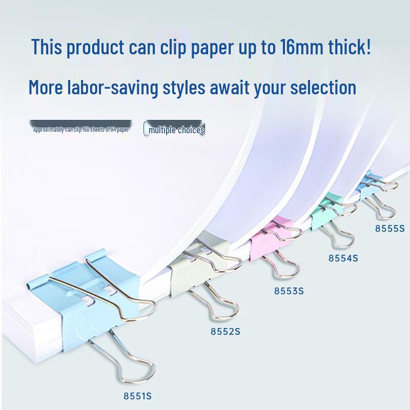 Deli Colored Long Tail Paper Clips