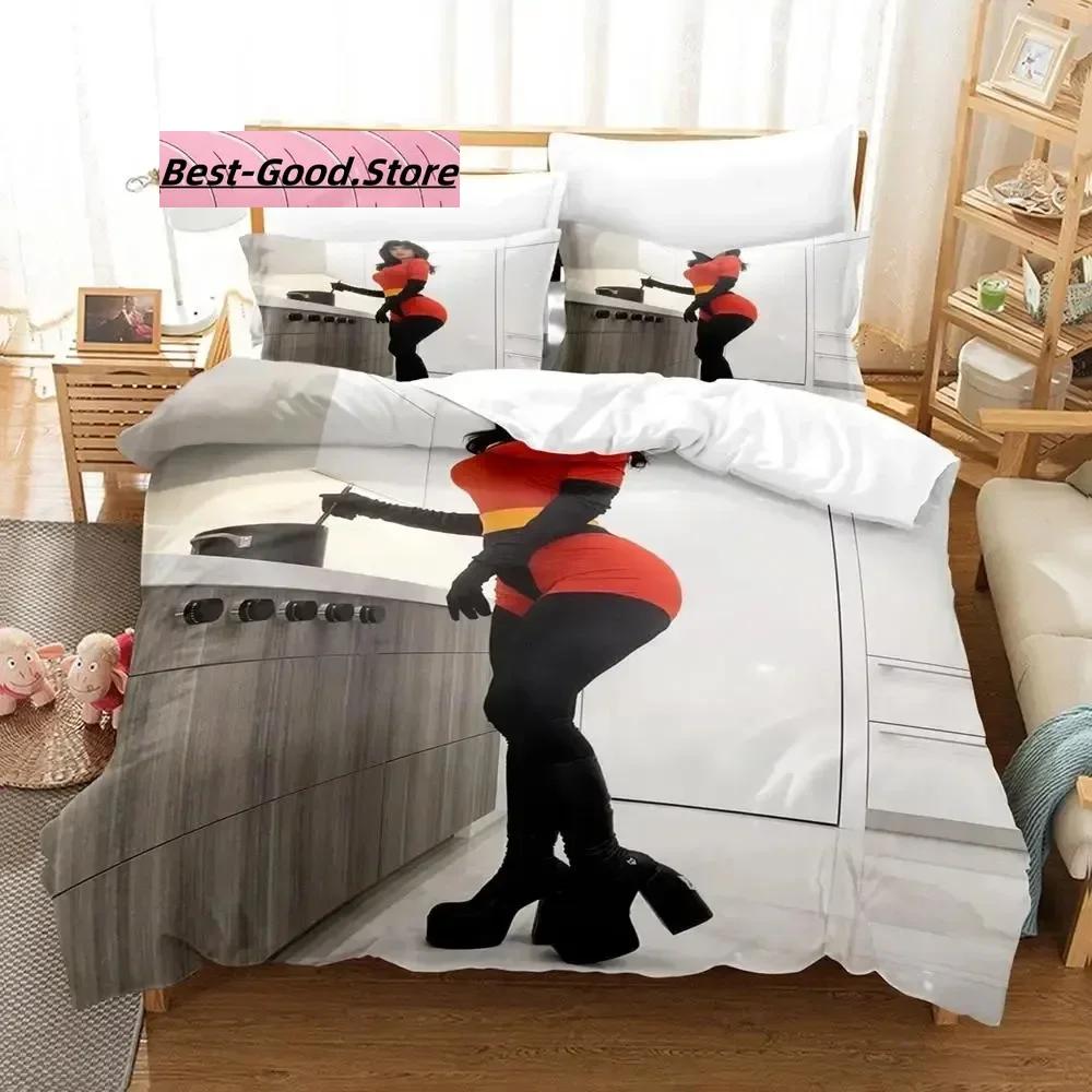 

Sssniperwolf Bedding Set Single Twin Full Queen King Size Bed Set Aldult Kid Bedroom Duvetcover Sets Print Beautiful Sexy Girl 70x133cm 2pcs