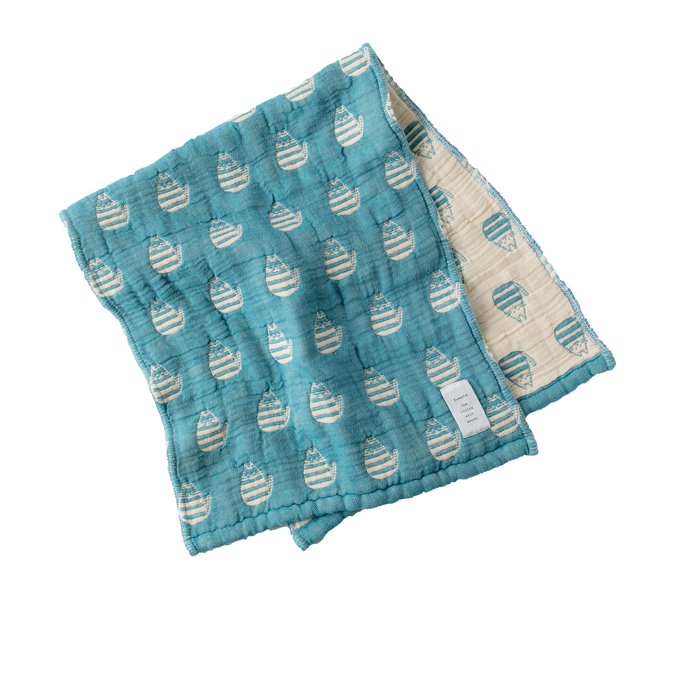 

марля фувара для лица примерно 30 x 75 см 6-слойное полотенце, (Кот (болтливый)/синий)