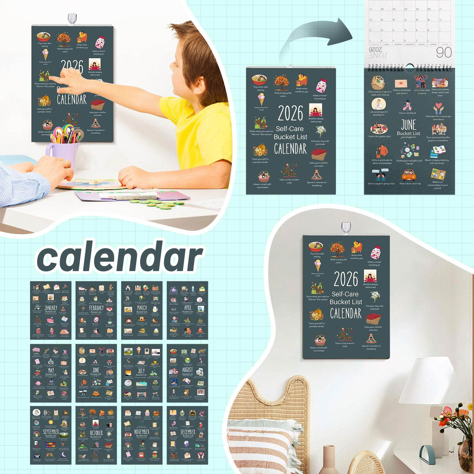 

Календарь списка желаний, Украшение дома, Праздничный подарок, Семейный календарь «маст-хэв» One Size