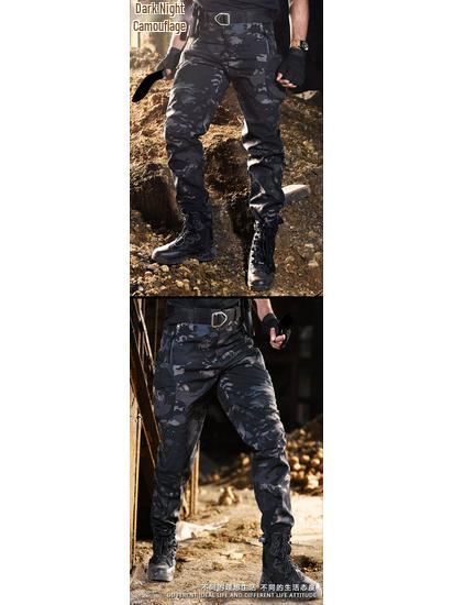 Hanye Men's Windproof Fleece-Lined Softshell Climbing Pants