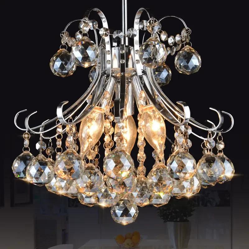 French Golden Cognac Crystal Chandelier European Design Sense Purple Red Hotel Bedroom Ceiling Decoration LED Pendant Lamp