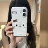 Hello Kitty Transparent Case for Apple 17 Pro Max/16/15/14/13 Pro - Simple Straight Edge Design