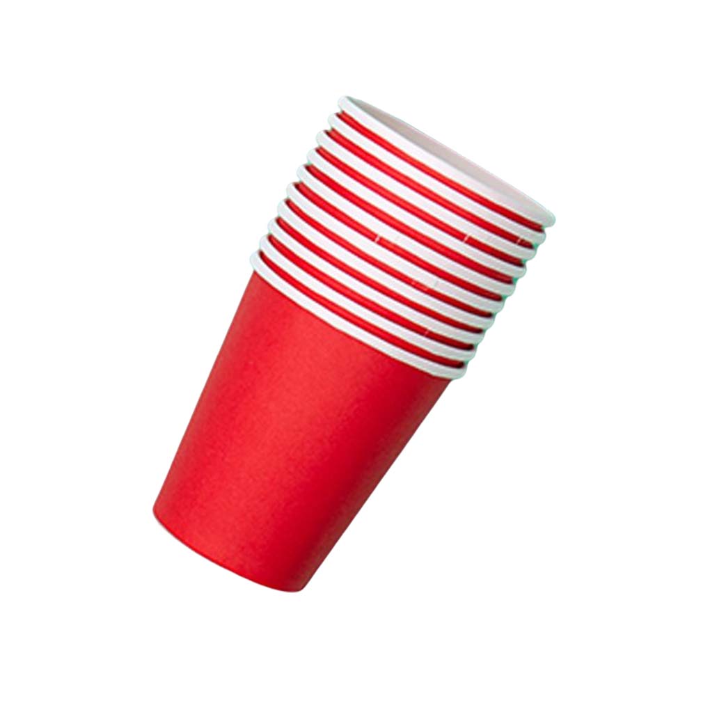 

10 шт. Бумажные стаканчики цвета детский сад одноразовые стаканчики бумага живопись окружающая среда искусство зона рукоделие образование напитки горячие красный