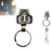 Western Cowboy Letter Keychain, Vintage Handmade Letter  Initial Keychain Clip, Personality Metal Key Chain For Belt