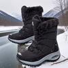 Cozy Fur Snow Boots for Women Warm Lining Anti Slip Shoes Stylish Design for Winter Adventures Waterproof Platform Snow Boots