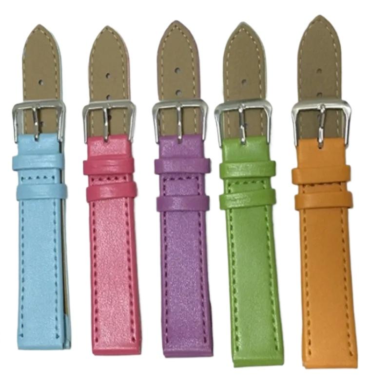 Unisex Pingwen Multi-Size Watch Accessories Watch Bands Pu Leather Matching Watch Bands Multi-Color