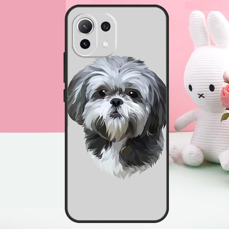 Cartoon Shih Tzu Dog Case For POCO F5 Pro X3 X5 M4 Pro F3 X4 F4 GT Cover For Xiaomi 11T 12T Pro 11 12 13 Lite