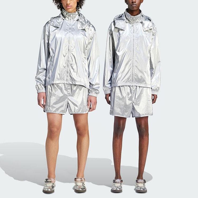 Adidas X Wales Bonner Silver Shorts Silver Metallic Unisex Bottoms IM0421