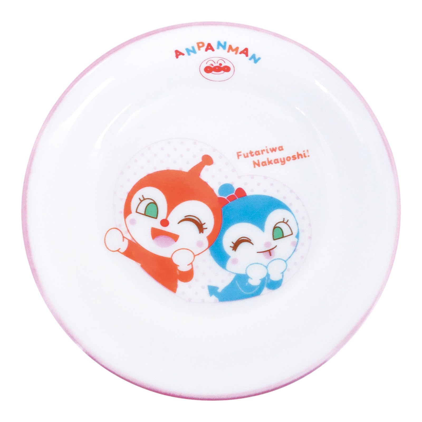 

[Let s Go Anpanman] Palm-Sized Curry Plate, Deep Plate, Approx. 13 x 3cm Diameter, Dokin-chan and Kokin-chan, Children s Tableware, Pasta Plate,