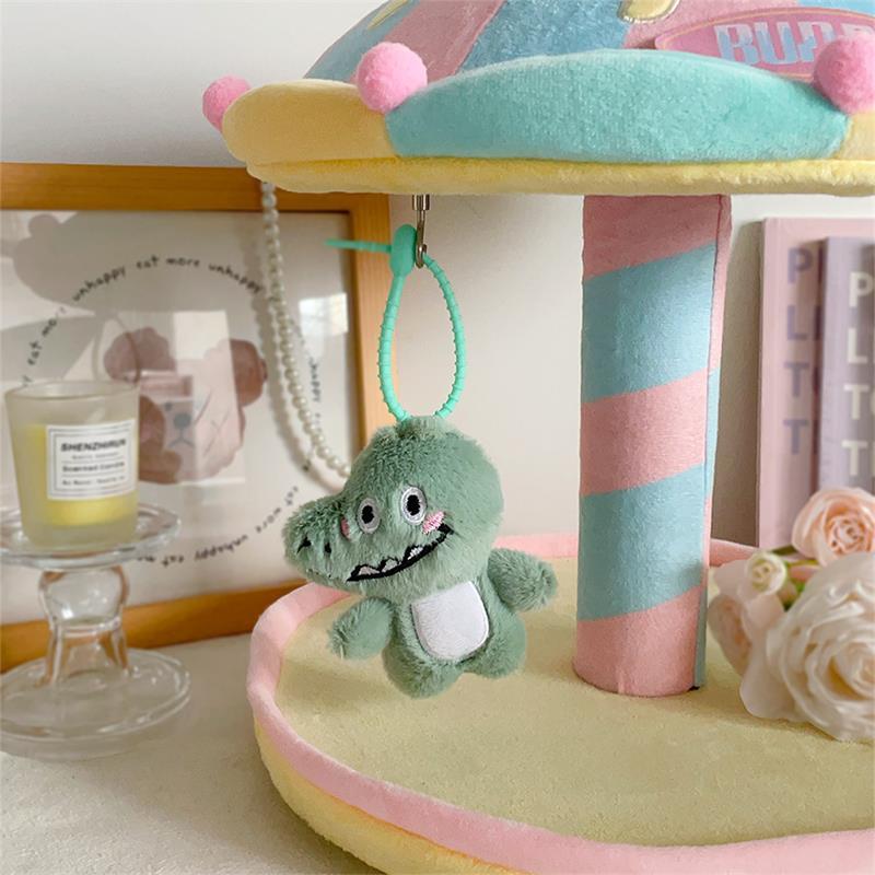 

Cute Animal Crocodile Cat Bear Fox Plush Doll Toys Keychain Pendant Bag Charms Backpack Hanging Ornaments Girl Keyring Kids Gift as the picture