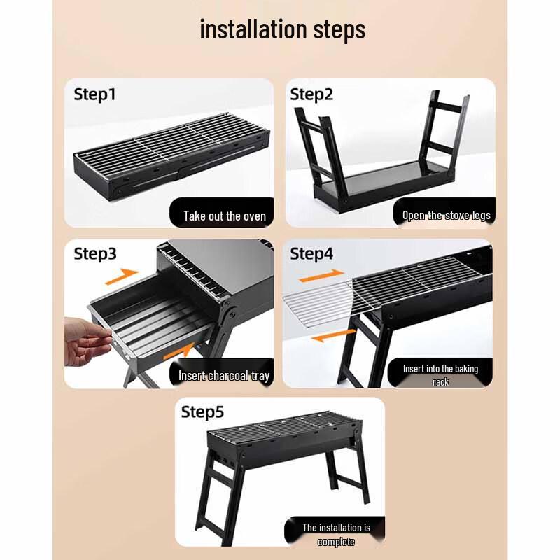 Damai Foldable Portable Charcoal BBQ Grill