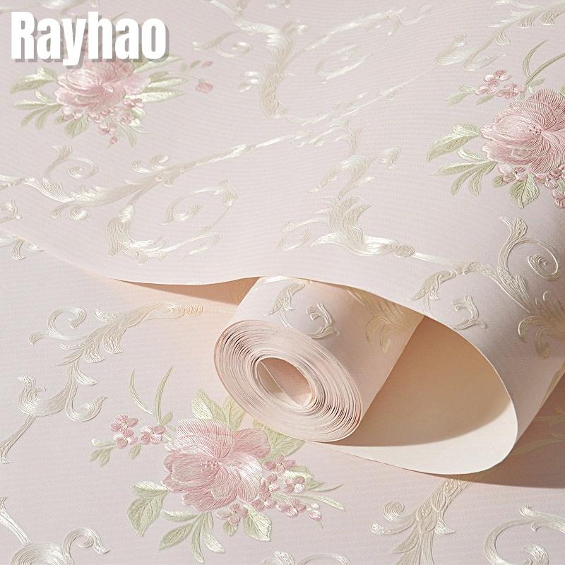 Flower Pattern Self-adhesive Wallpaper Thickening 3D Emboss Wall Stickers Restaurant Kitchen Bathroom Background Home Decoration