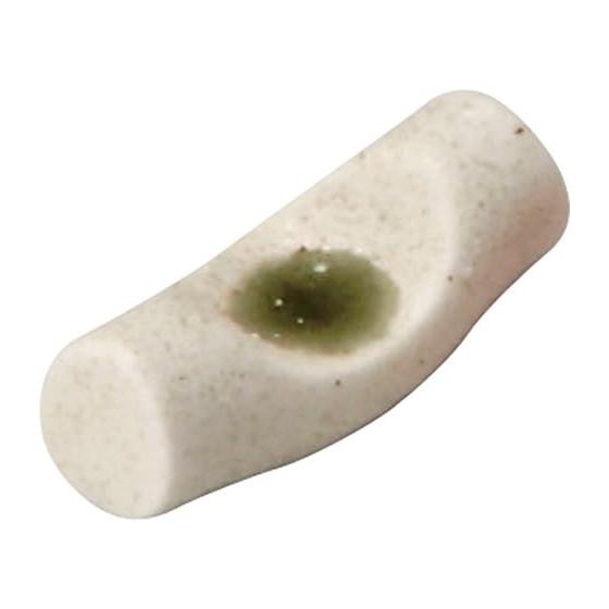 Yamashita Kogei Chopstick Rest, Green, Suname Green Peko Chopstick Rest, 5.3x2.4x2cm, Reinforced Porcelain, Japan