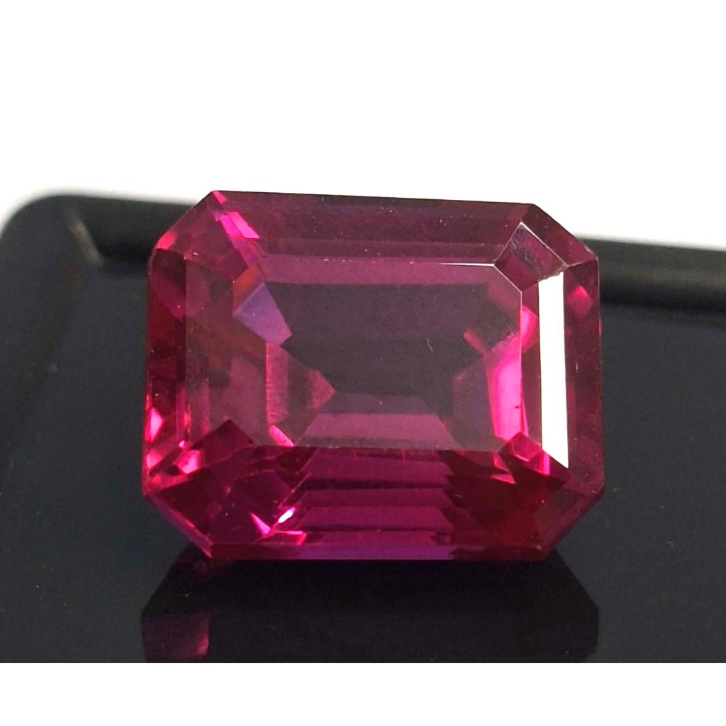 Natural Rhodolite Garnet 11-13 Ct Emerald Cut Certified Stunning Loose Gemstone