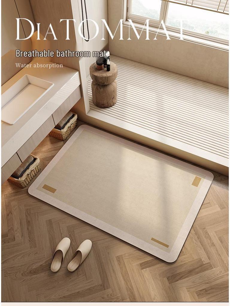 Nordic Minimalist Diatomaceous Earth Bathroom Non-Slip Mat