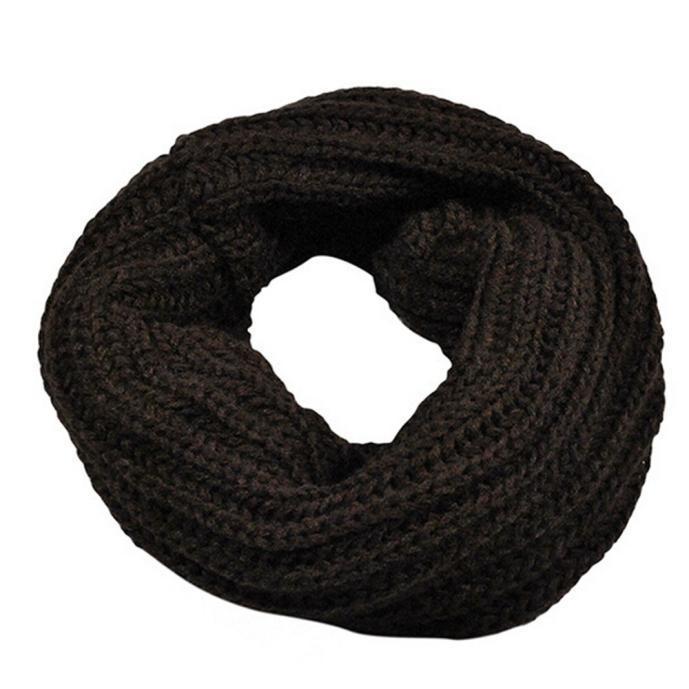 Knitted Circle Wool Scarf Shawl Wrap Winter Warm Collar 