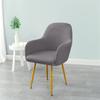 Polar Fleece Armchair Cover High Sloping Chair Covers Dress Up Dining Office Chair Seat Slipcovers For Living Room Kitchen El