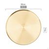 Gold Serving Tray, Round Tray Stainless Steel Platter Bathroom Sink Vanity Trays Cosmetics Jewelry