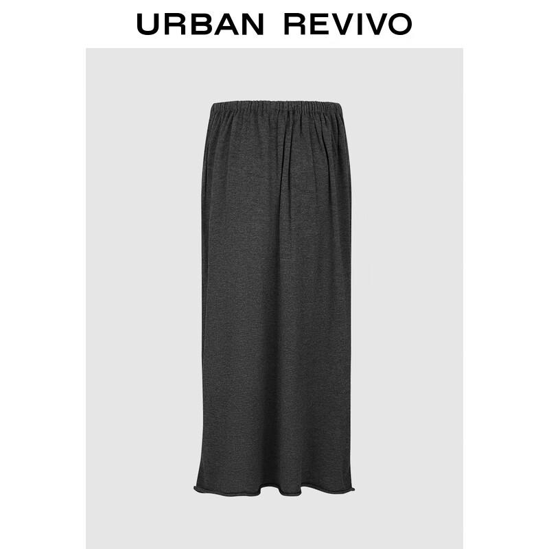 UR Women's Urban Simple Drawstring Knitted Skirt