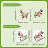 Self-adhesive Powder Rose Gold Edge Toilet Sticker Set - Bathroom Toilet Tank Decorative Sticker Pack