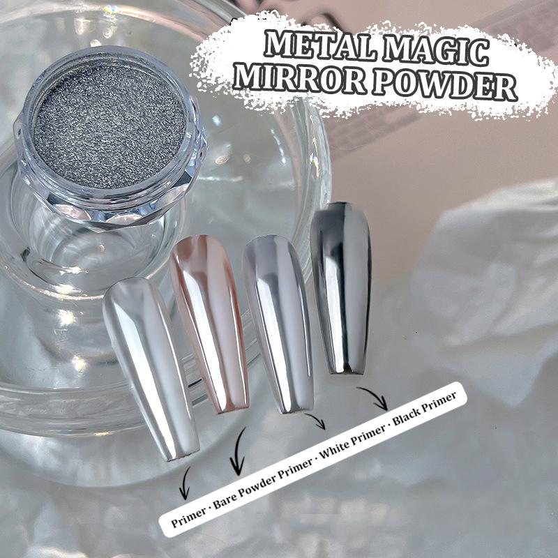 0.5G/ Box Glitter Magic Mirror Dust Powder Chameleon Aurora Nail Art Chrome Pigment Nail Decoration
