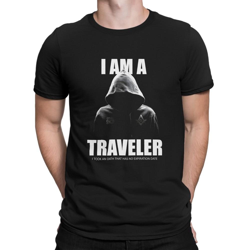 Masonic I Am A Traveler T-shirt XL