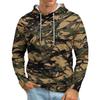Men's Loose-fitting Casual Camouflage Print Hooded Sweatshirt