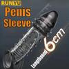 Reusable Sex Toys For Men Penis Ring Enlargement Delay Ejaculation Condom No Vibrator Women BDSM Anal Clitoris Massager Sex Shop
