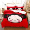 Cool Cartoon Pucca & Garu Bedding Set 3 Piece Lovely Kpop Pattern Duvet Cover Set Single Twin Full Queen King Size Decor