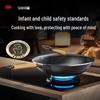 Sanhe Nitride Titanium Iron Flat Bottom Wok