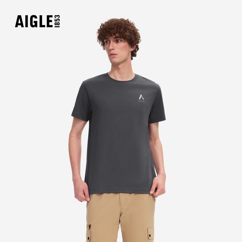 AIGLE Men s Outdoor Quick-Dry Crew Neck T-Shirt BT49 XL