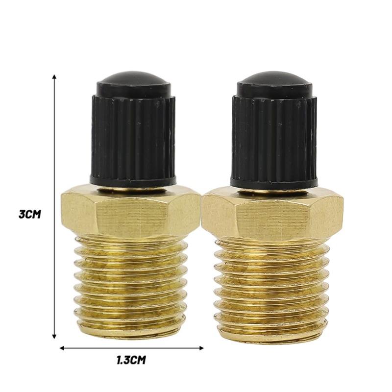 1/2pcs Professional 1/4 NPT 1/8 NPT M10 Car Tire Valve Core Air Compressor Tanks Fill Valve Anti-Corrosion Schrader Valves