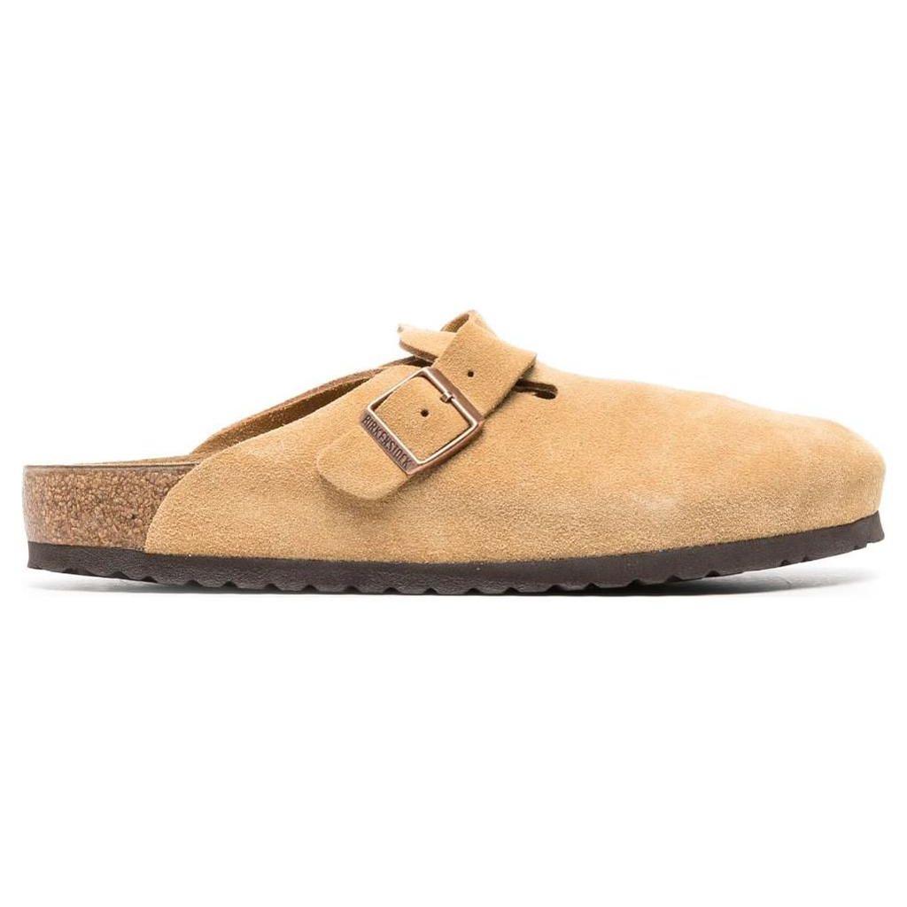 Birkenstock Boston Suede Leather Latte Cream Men Sneakers 1026181