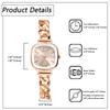 Women's Watch Bracelet Simple Stylish Analog Display Stainless Steel Band Waterproof Quartz Rose Gold Casual Business Fashion Accessory - Birthday
