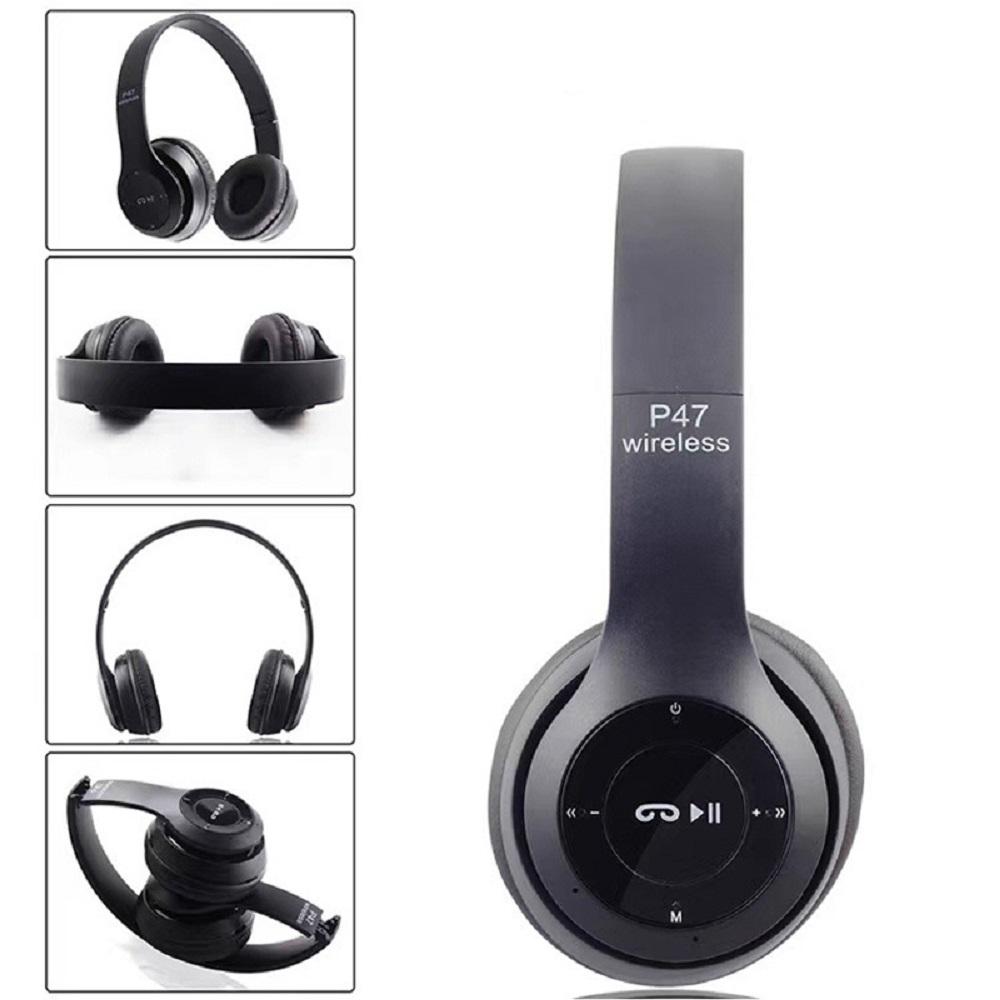 New Bluetooth Headphone Wireless Headset Soft Memory-Protein Earmuffs Black