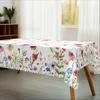 Summer Watercolor Floral Pattern Rectangle Tablecloth Wedding Party Decor Washable Flowers Printed Table Cloths Home Decorations