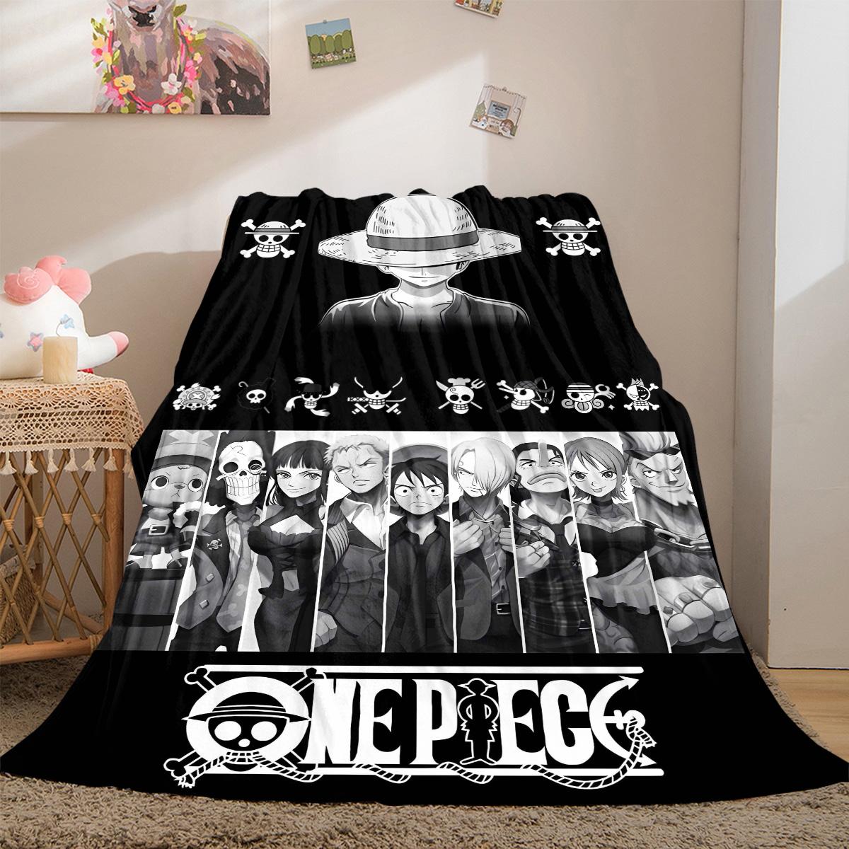 

Nami Luffy Zoro Sanji Luxury Flannel Lightweight Blanket Home Decor Sofa Bed Travel Cover Family Gift LXR154 75x90cm