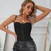Sleeveless Lace Camisole Hollow Suspender Vest Elegant Crop Tops  Ladies