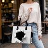 Ripped Print Casual Tote Large Capacity Reusable Daily Shopping Handbag