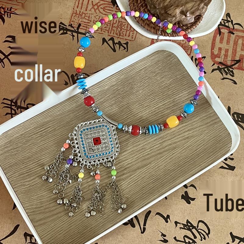Bohemian Princess Tassel Forehead Pendant - Exotic Ethnic Style Hair Accessory