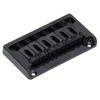 6 String Electric Guitar Bridge Kit Brass Through Body Non Tremolo Guitar Bridge with Wrench for St
